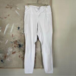 Athleta Contender Laser Cut 7/8 Leggings White